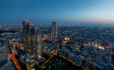Hotel zajmuje 14 najwyższych pięter tokijskiego wieżowca Shinjuku Park Hyatt.