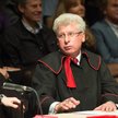 Były prokurator krajowy Kazimierz Olejnik, podczas premiery spektaklu "Please, continue (Hamlet)"  w