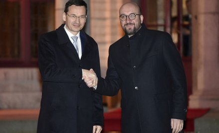 Mateusz Morawiecki i premier Belgii Charles Michel
