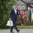 Założyciel Stowarzyszenia Rozwój Plus, były premier Mateusz Morawiecki przed wizytą w gospodarstwie 