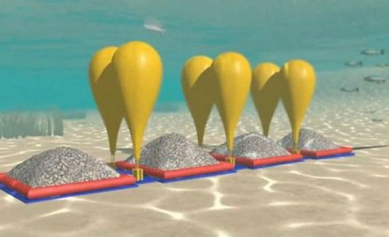 Sześć pęcherzy zakotwiczonych do dna jeziora Ontario będzie mogło oddawać 660 KW mocy przez dwie god