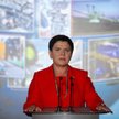 Premier Beata Szydło przemawia podczas otwarcia Międzynarodowych Targów Górnictwa, Przemysłu Energet