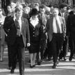 Margaret Thatcher była w Polsce m.in. w 1993 r. Na zdjęciu z Markiem Edelmanem w Warszawie
