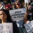 Protest w ramach kampanii „Żydowski Głos na rzecz Pokoju” w National Mall w Waszyngtonie, USA, 18 pa