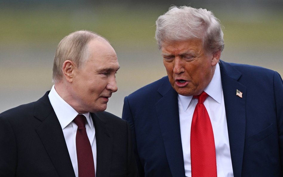 Władimir Putin i Donald Trump podczas spotkania na Alasce w sierpniu 2025 r.