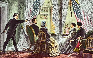 ?15 kwietnia 1865 r. o godz. 22.15 w Teatrze Forda John Booth dokonał zamachu na prezydenta Lincolna