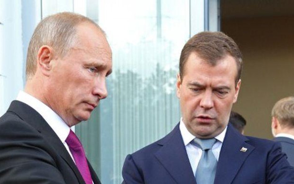 Premier Putin i prezydent Miedwiediew