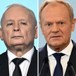 Prezes PiS Jarosław Kaczyński i przewodniczący PO, premier Donald Tusk