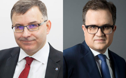 Zbigniew Jagiełło, prezes PKO BP i Michał Krupiński, prezes Pekao