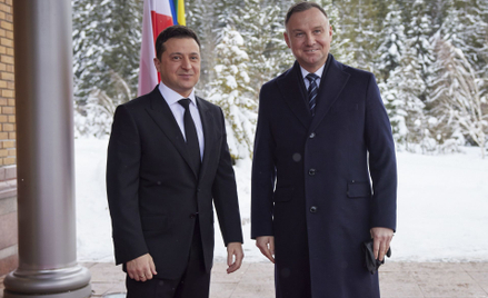 Wołodymyr Zełenski i Andrzej Duda