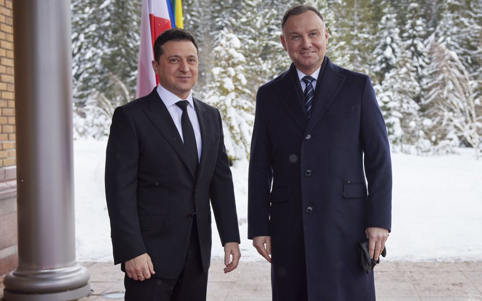 Wołodymyr Zełenski i Andrzej Duda