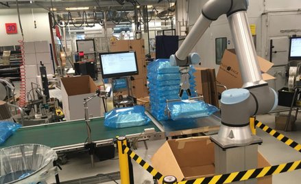Jeden z przykładów wykorzystania cobota w sektorze MŚP. Linia produkcyjna w duńskiej rodzinnej firmi