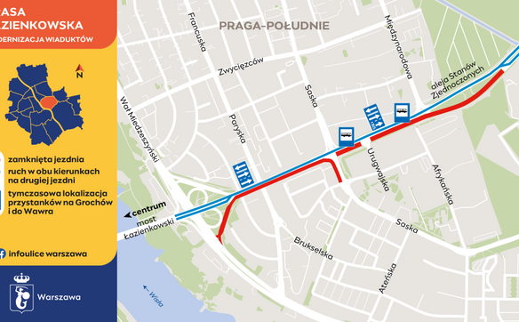 Mapa zmian w organizacji ruchu