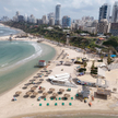Pusta plaża w Izraelu. Dzień po ataku Iranu