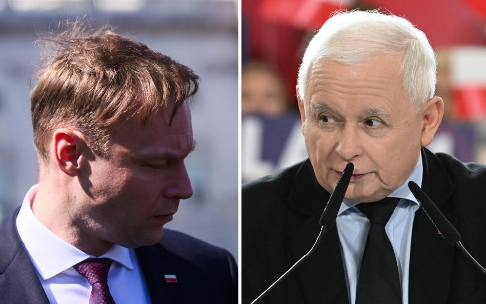 Marcin Mastalerek i Jarosław Kaczyński