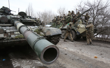 Żołnierze ukraińscy w rejonie Ługańska