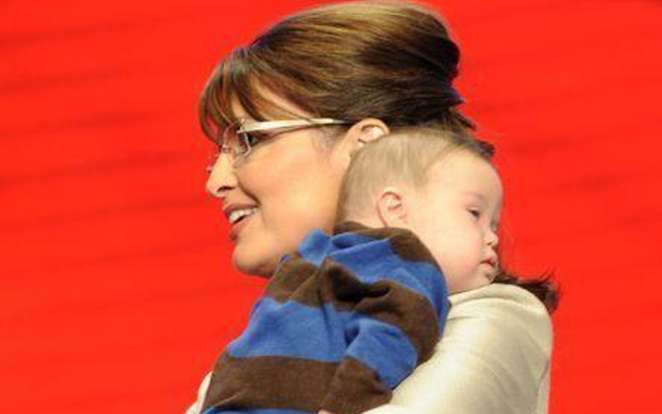 SaraH Palin z najmłodszym synkiem Trigiem