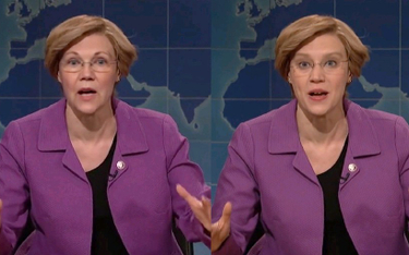 Jedna z liderek Demokratów senator Elizabeth Warren też padła ofiarą fejkowej prowokacji