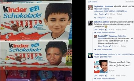 "Czemu dziecko na batoniku nie jest białe?"