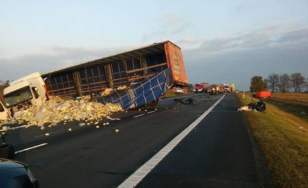 Miejsce wypadku na obwodnicy Świecia. Zginęła tam matka z dwójką małych dzieci