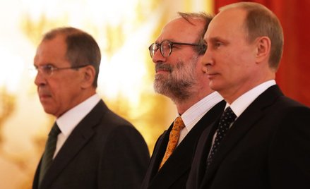 Uroczystość odebrania listów uwierzytelniających od ambasadora  Holandii, 13.10.2013. Między Ławrowe