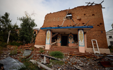 Zniszczenia w wyzwolonym przez Ukrainę Izium