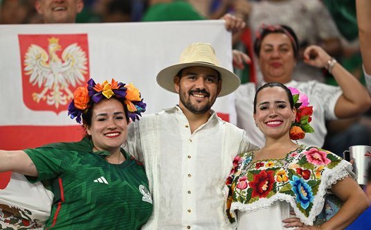 Kibice przed meczem Polski z Meksykiem