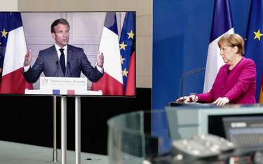 Angela Merkel i Emmanuel Macron w czasie wideokonferencji ogłosili wspólny plan ratowania Europy