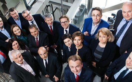 Domański, Zakrzewski, Palinka (na zdjęciu partnerzy) jest na trzeciej pozycji pod względem liczby ad