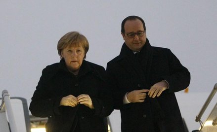 Kanclerz Niemiec Angela Merkel i Francois Hollande