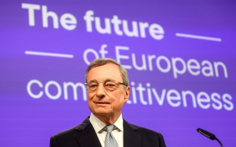 Mario Draghi, były prezes Europejskiego Banku Centralnego, autor raportu o konkurencyjności UE.