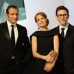 Od lewej: Jean Dujardin, Berenice Bejo i Michel Hazanavicius
