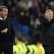 Brendan Rodgers i Carlo Ancelotti (w tle) podczas meczu w Madrycie
