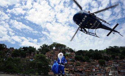 Niebieski Mikołaj z Rio de Janeiro