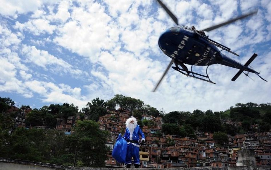 Niebieski Mikołaj z Rio de Janeiro