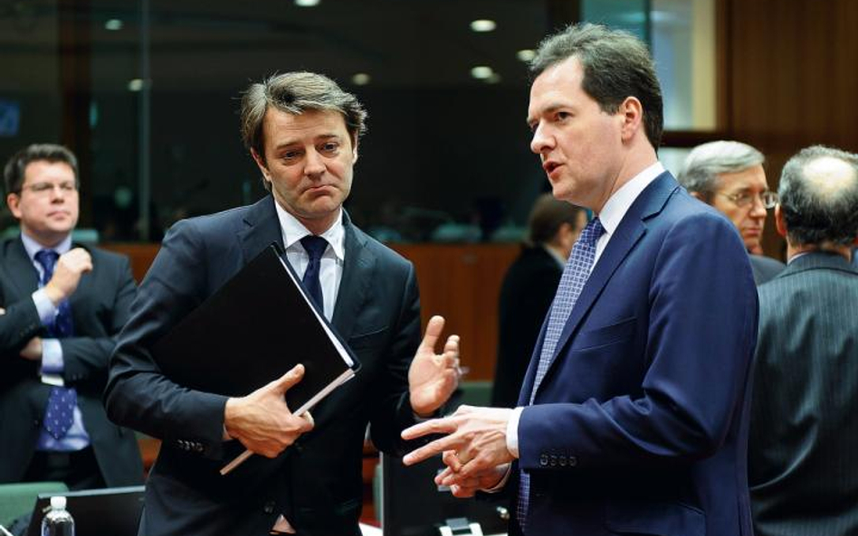 Francois Baroin i George Osborne. fot. bloomberg