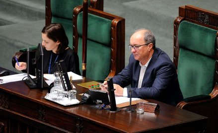 Telewizja nagrywa program podczas obrad Sejmu, Czarzasty protestuje