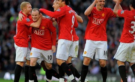 Piłkarze Manchesteru United podczas spotkania z Tottenhamem Hotspur Londyn