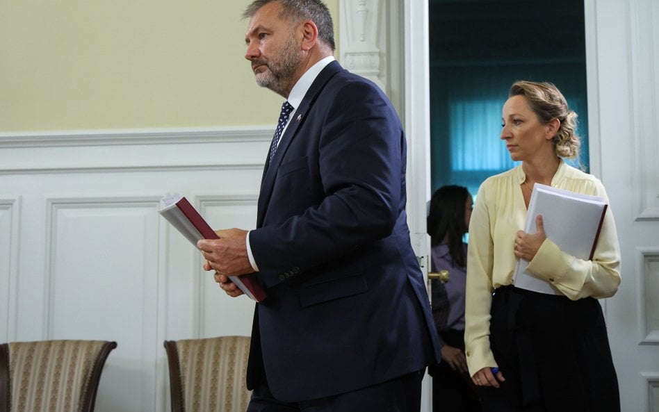 Minister sprawiedliwości, prokurator generalny Waldemar Żurek i mecenas Sylwia Gregorczyk-Abram