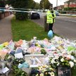Kwiaty w pobliżu miejsca zbrodni w Leigh-on-Sea