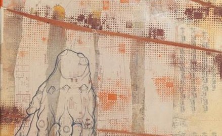 Chazme/Sepe Wariacje 2, 2009 r. technika mieszana/płótno 70 x 50 cm