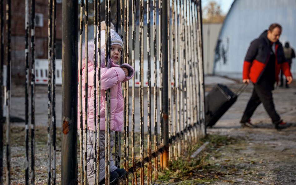 Obóz dla ukraińskich uchodźców wojennych w Zaporożu