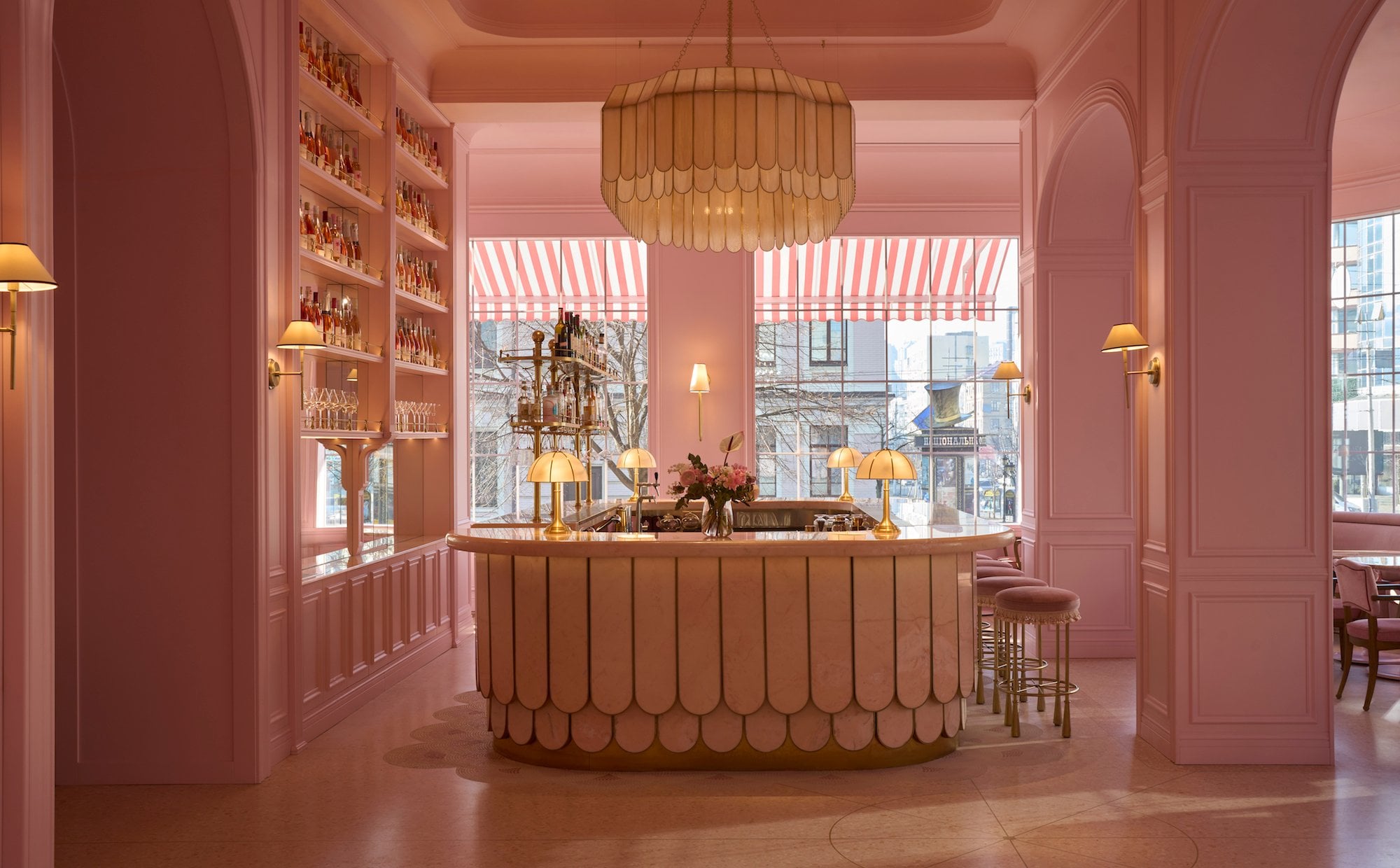 Kyiv café wins Europe’s most beautiful title with a rosy interior