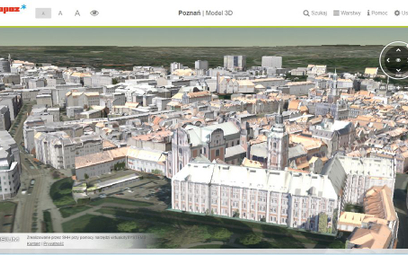 Poznań jako pierwszy w Polsce stworzył trójwymiarową, kompletną mapę miasta