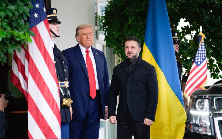 Donald Trump i Wołodymyr Zełenski podczas ostatniej wizyty prezydenta Ukrainy w Białym Domu, sierpie