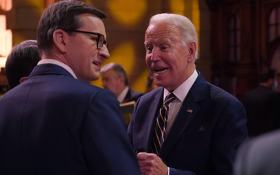Mateusz Morawiecki i Joe Biden