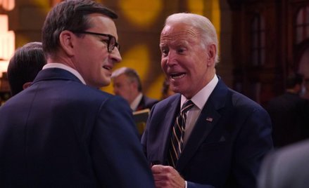 Mateusz Morawiecki i Joe Biden