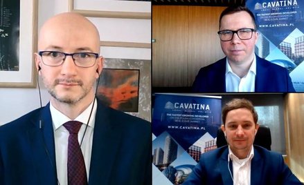 Gośćmi Adama Roguskiego byli prezes Cavatiny Rafał Malarz i wiceprezes Daniel Draga.
