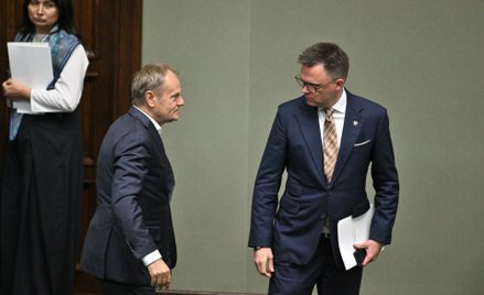 Donald Tusk i Szymon Hołownia