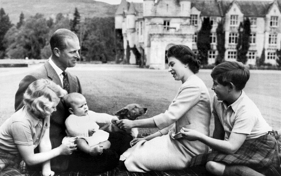 8 września 1980 r. Rodzina królewska w Szkocji.